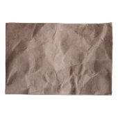 Rustikales Krummpapier: Vintage Textur Kissenbezug (Rückseite)