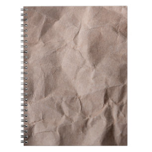Rustikales Krummpapier: Vintage Textur Notizblock