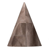 Rustikales Krummpapier: Vintage Textur Partyhütchen (Rückseite)