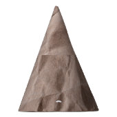 Rustikales Krummpapier: Vintage Textur Partyhütchen (Rechts)