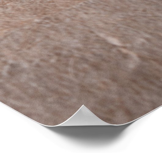 Rustikales Krummpapier: Vintage Textur Poster (Ecke)