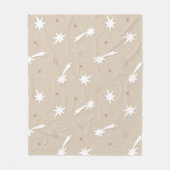 Rustikales Kunsthandwerk Weihnachtsmuster Fleecedecke (Vorderseite)