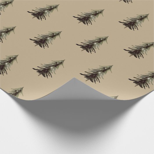 Rustikales Kunsthandwerksgeschenk Geschenkpapier (Ecke)