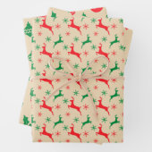 Rustikales Kunsthandwerkspapier, Ornamente und Hol Geschenkpapier Set (Beispiel)