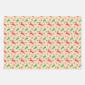 Rustikales Kunsthandwerkspapier, Ornamente und Hol Geschenkpapier Set (Vorderseite)