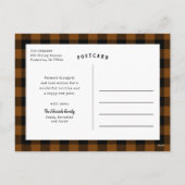 Rustikales Kupfer frohe Weihnachten 3 Foto Collage (Rückseite)