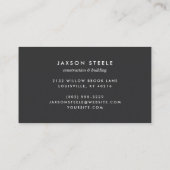 Rustikales Kupfer-industrielles Rivetmetall Visitenkarte (Rückseite)