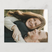 Rustikales kupfergeometrisches Eukalyptus-Postkart Ankündigungspostkarte (Rückseite)