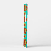 Rustikales Kupferrot Türkis Grünes Muster Case-Mate iPhone Hülle (Rückseite / Rechts)