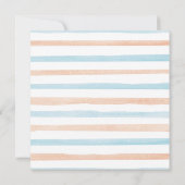 Rustikales Kürbisgeschlecht offenbartes Party Einladung (Rückseite)