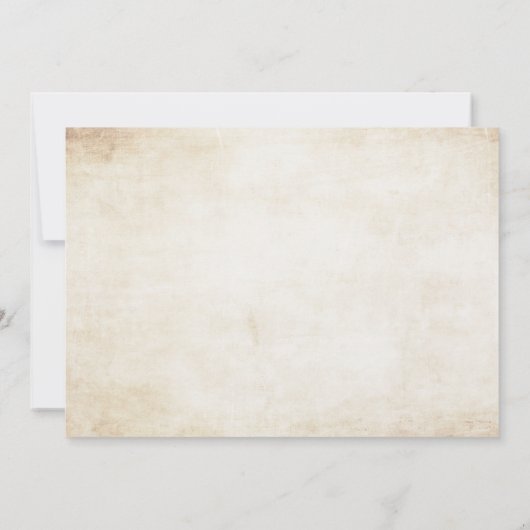 Rustikales kursives Brautparty Einladung (Rückseite)