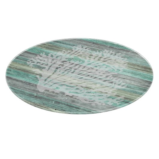 Rustikales Küstendekor Schneidebrett (Ecke)