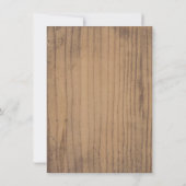 Rustikales Lace Mason Jar Brautparty Einladung (Rückseite)