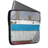Rustikales, lackiertes Holzmuster Laptopschutzhülle (Vorne Rechts)