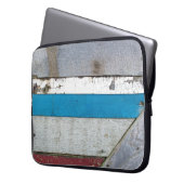 Rustikales, lackiertes Holzmuster Laptopschutzhülle (Vorderseite Links)