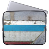 Rustikales, lackiertes Holzmuster Laptopschutzhülle (Vorderseite)
