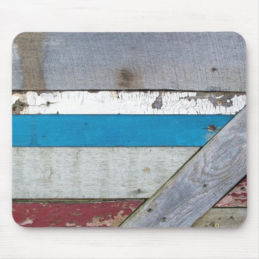 Rustikales, lackiertes Holzmuster Mousepad (Vorne)