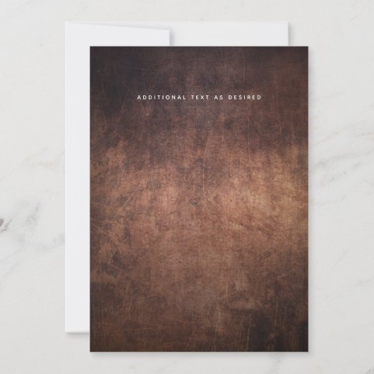 Rustikales Lager Edison Lights Wedding Einladung (Rückseite)