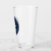 Rustikales Lake House Boat Oars Trees Blue Wood Pr Glas (Links)