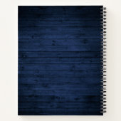 Rustikales Lake House Boat Oars Trees Blue Wood Re Notizblock (Rückseite)