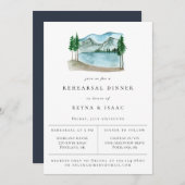 Rustikales Lakeview Probe Dinner Ankündigung (Vorne/Hinten)