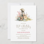 Rustikales Land 40. Geburtstag Party Einladung (Vorderseite)