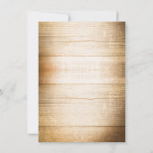 rustikales Land aus Holz speichern Dattelkarten Save The Date (Rückseite)
