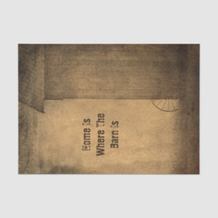 Rustikales Land Barn Brown Vintag Textur Phrase Seidenpapier