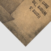 Rustikales Land Barn Brown Vintag Textur Phrase Seidenpapier (Ausschnitt)