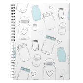 Rustikales Land Barn Mason Jars Notizblock (Vorderseite)