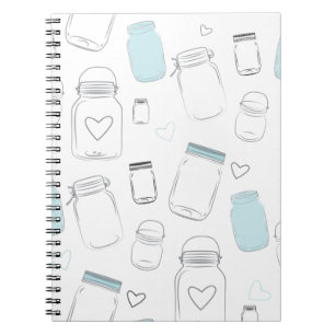 Rustikales Land Barn Mason Jars Notizblock