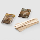 Rustikales Land Barnwood Horseshoes Hochzeit Fächer (Non-assembled)