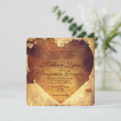 Rustikales Land beunruhigte Einladung (Stehend Vorderseite)