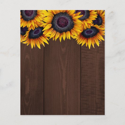 Rustikales Land Blumenhaushalt 16 . Geburtstag ein (Rückseite)