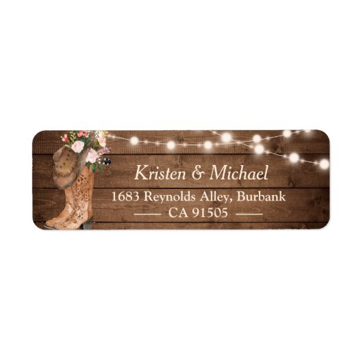 Rustikales Land Blumenstiefel (Vorne)