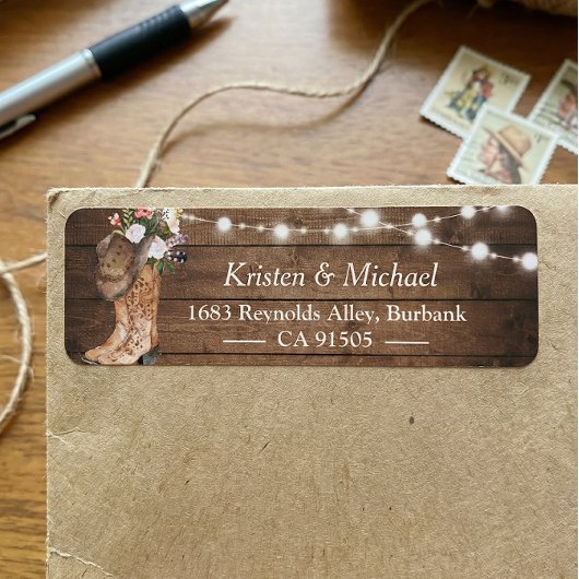 Rustikales Land Blumenstiefel