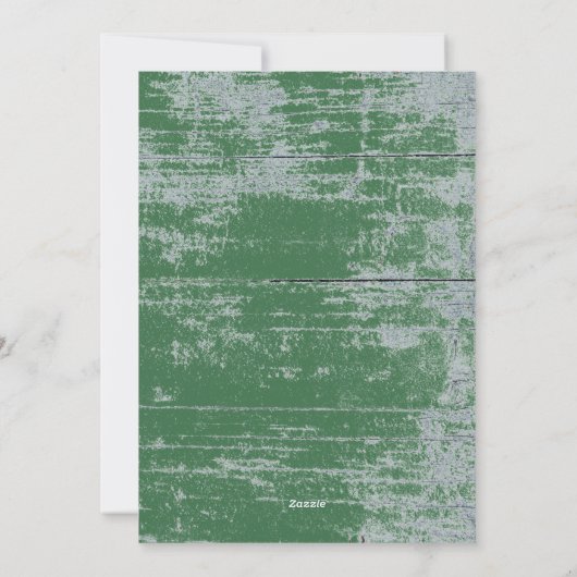 Rustikales Land Blumenwald Weihnachten (Rückseite)