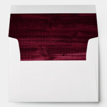 Rustikales Land Burgundy Wood Lined Wedding