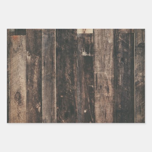 Rustikales Land Burlap und Homespun Wrapping Paper Geschenkpapier Set (Vorderseite 3)