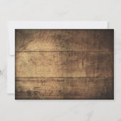 Rustikales Land Carved Herzbaum Einladung zur Hoch (Rückseite)