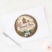 Rustikales Land dank klassischer Rundaufkleber Runder Aufkleber (Umschlag)