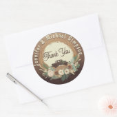 Rustikales Land dank klassischer Rundaufkleber Runder Aufkleber (Umschlag)