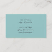 rustikales Land des grauen blauen Lavendels der Visitenkarte (Rückseite)