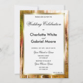 Rustikales Land Elegante Hochzeit Einladung (Vorderseite)