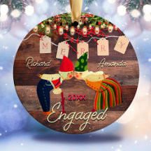 Rustikales Land erste Weihnachten verlobtes niedli