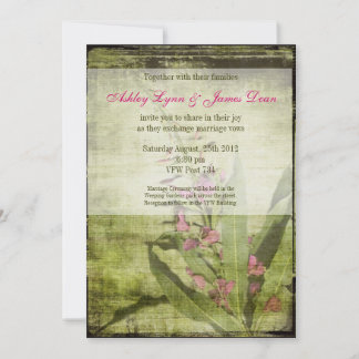 Rustikales Land Feuerweed Hochzeitseinladungen Ros Einladung