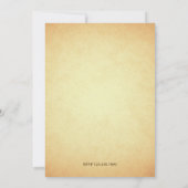 Rustikales Land Floral Horseshoe Aqiqah Einladung (Rückseite)