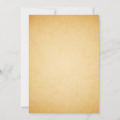 Rustikales Land Floral Lantern Hochzeit Einladung (Rückseite)