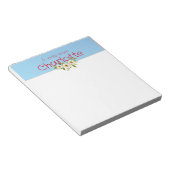 Rustikales Land floralfarbenes Aquarell Notizblock (angewinkelt)