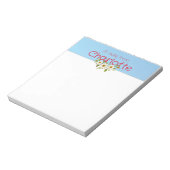 Rustikales Land floralfarbenes Aquarell Notizblock (Rotiert)